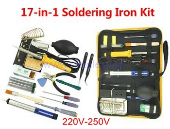 Syma X15 X15C X15W quadcopter spare parts 17 in 1 soldering iron set (220V-250V) - Click Image to Close